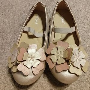 Champagne pink flats, size 9